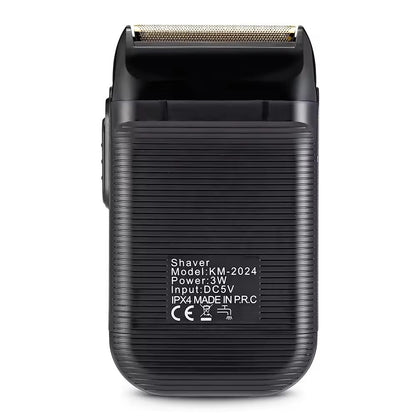 Kemei KM-2024 USB Charging Electric Shaver For Men Reciprocating Twin Blade Razor Shaver Beard Trimmer Shaving Machine