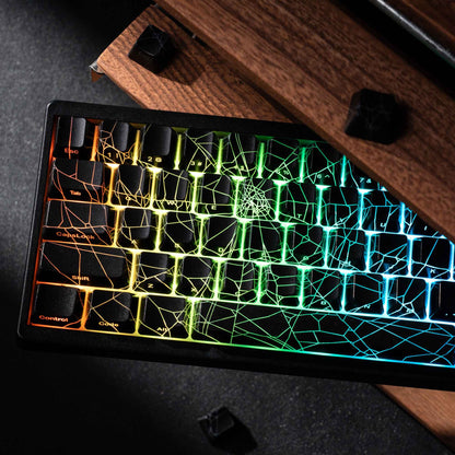 XVX Spider Web Keyboard M67 JadeStone With IMD-Tech Keycaps Tri-Mode Connection Custom RGB Backlight Keyboard 60%