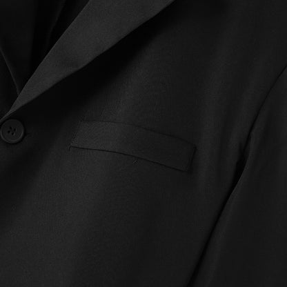 Men Blazer Solid Color Lapel Long Sleeve One Button Autumn Casual Suits Streetwear 2023 Fashion Male Crop Coats S-5XL INCERUN