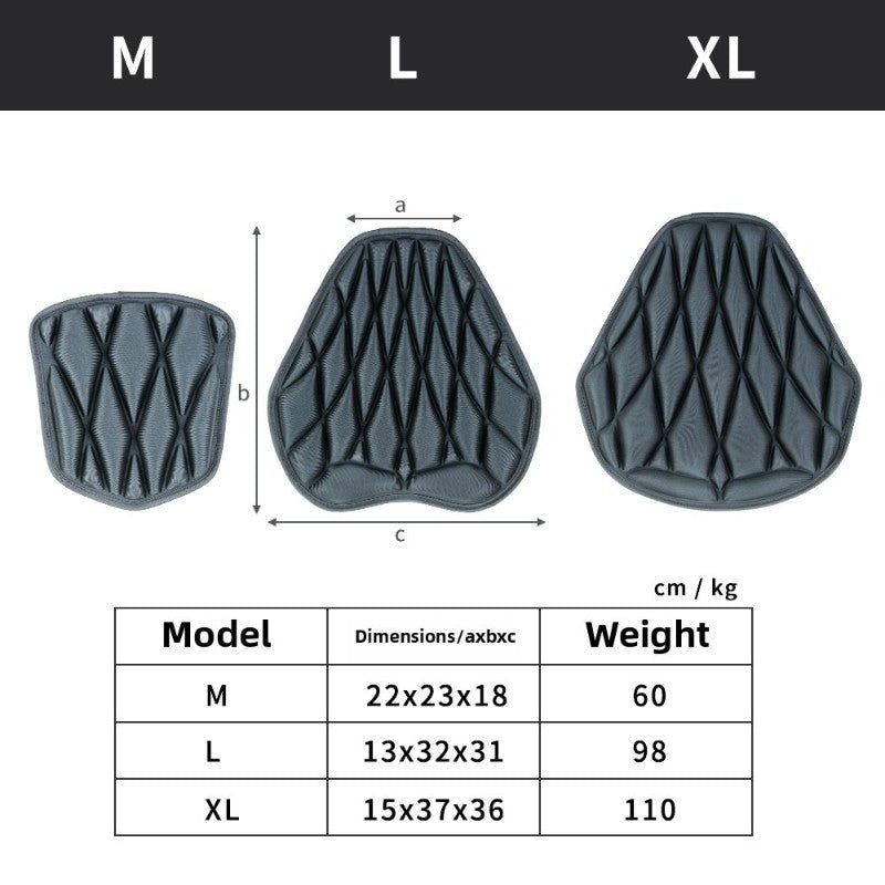 Capa de Assento para Motocicleta 3D Conforto Air Seat Capa de Almofada EVA Impermeável UV Resistente ao Calor Universal para e-bike scooter motocicleta