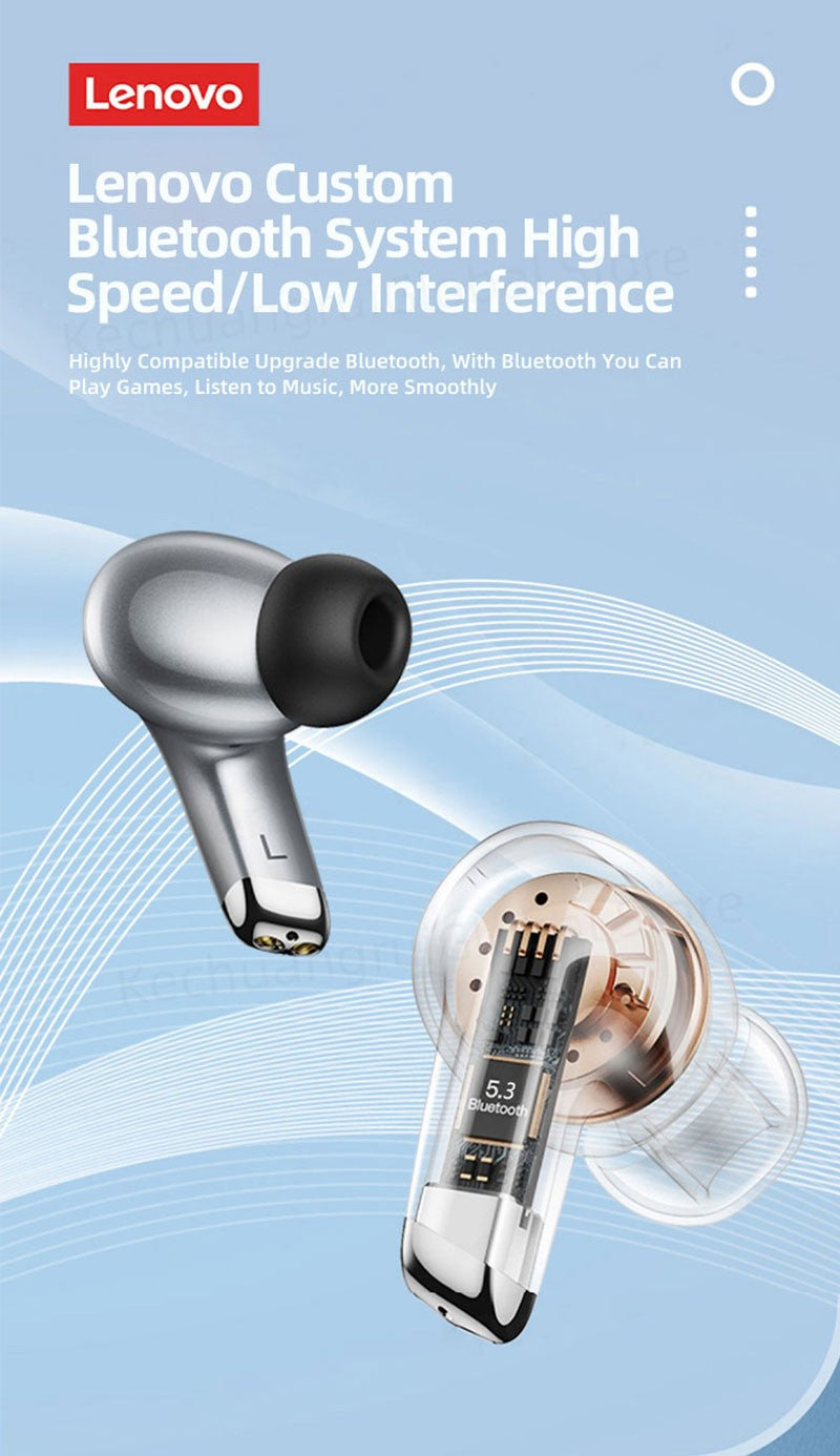 Lenovo LP5 TWS Bluetooth Earphone 9D Stereo HiFi Sports Waterproof Wireless Earbuds for iPhone 13 Xiaomi Bluetooth Headphones