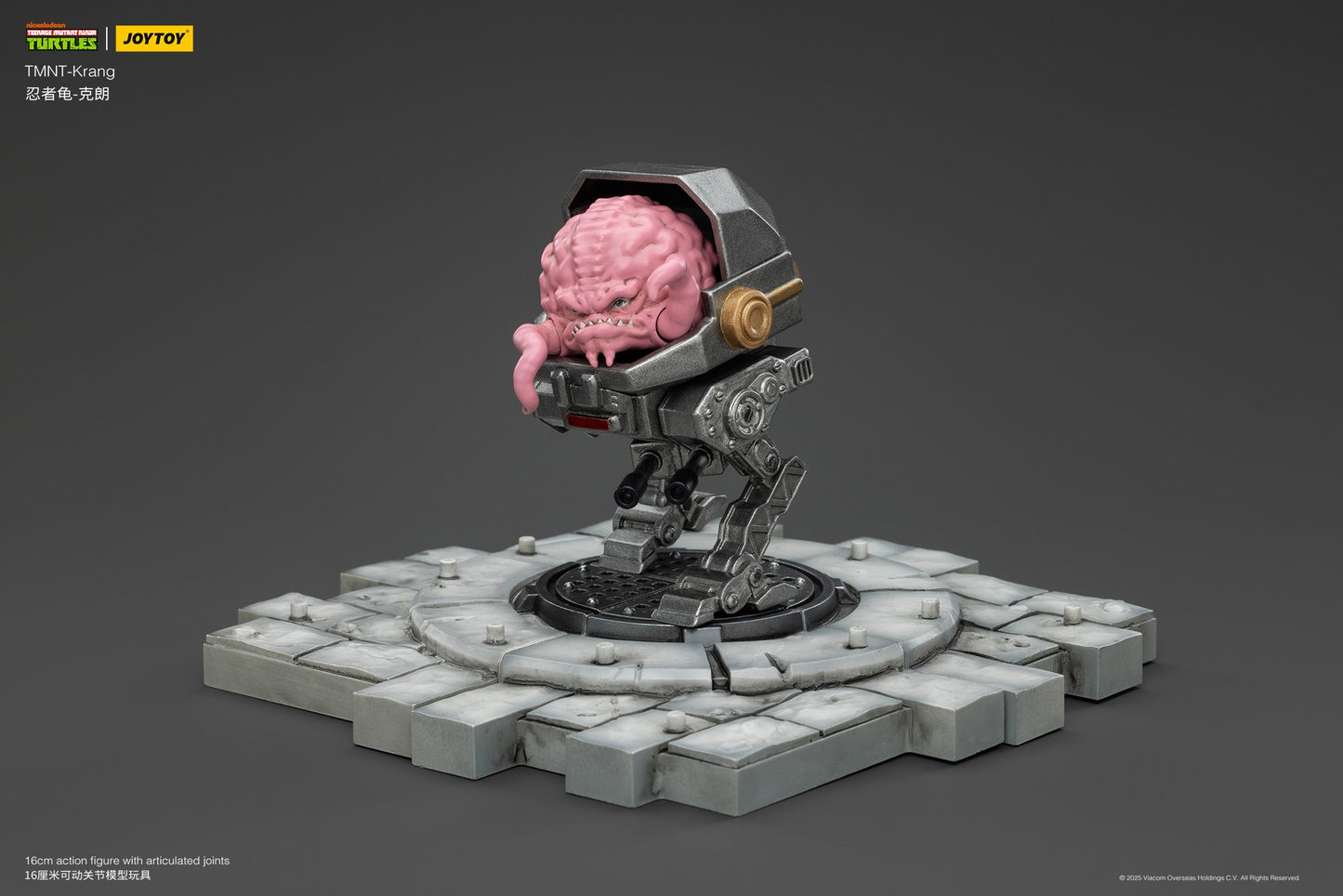 [Pré-venda][Disponível na Ásia] JOYTOY 1/18 Bonecos de Ação TMNT Tartarugas Ninja Krang Figuras de Anime Brinquedos Modelo