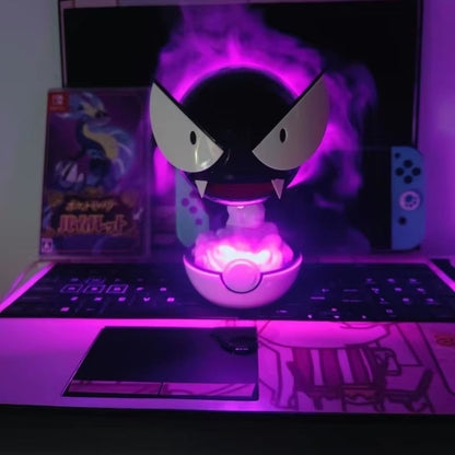 Anime Gastly Humidifier Pokemon Water Replenishing Spray Desktop Air Purifier LED Lamp Decorations Indoor Ambient Atomizer Gift?