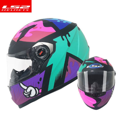 Capacete de motocicleta LS2 FF358 Capacete integral LS2 Draze para homens e mulheres Capacete de corrida de moto com casco de ABS Cascos Para Moto Aprovado pela ECE