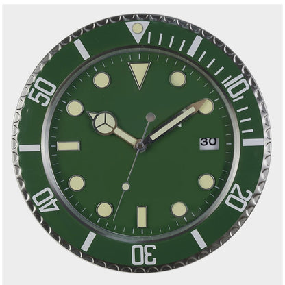 34cm Luxury Creative Wall Clock Modern Metal Design Art Wall Clock Home Large Digital Luminescent Bedroom Decoration Clock