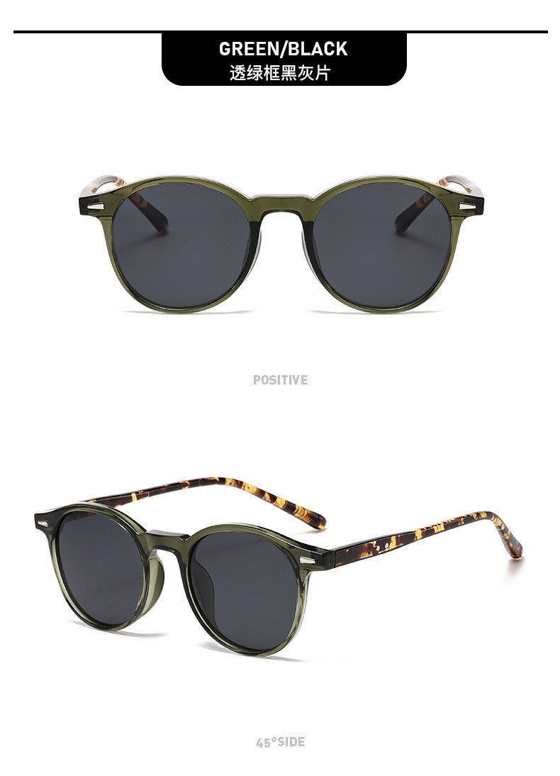 Vintage Round Sunglasses for Women Men Circular Sun Glasses Female Oval Eyewear Oculos De Sol for Male Female Eyeglasses