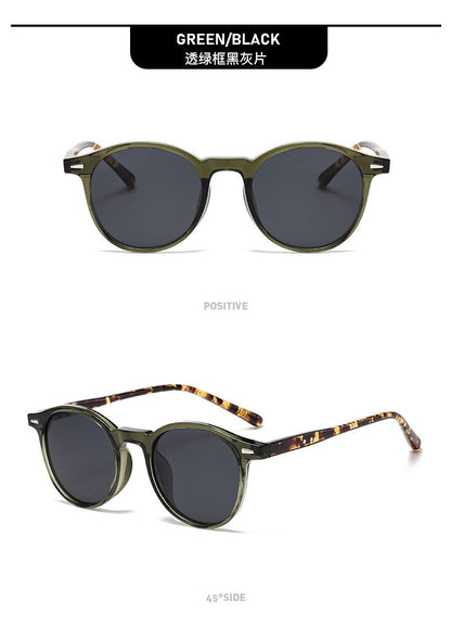 Vintage Round Sunglasses for Women Men Circular Sun Glasses Female Oval Eyewear Oculos De Sol for Male Female Eyeglasses