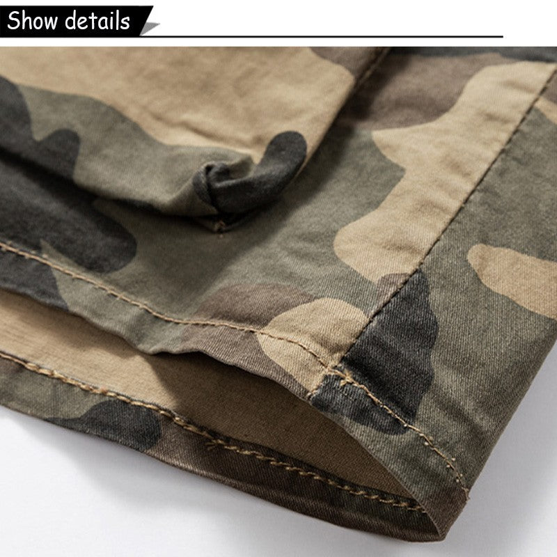 New Men Spring Long Sleeve Camouflage Cargo Casual Lapel Blouses Men High-Quality Design Outdoors Brand Clothing Shirt Male Coat