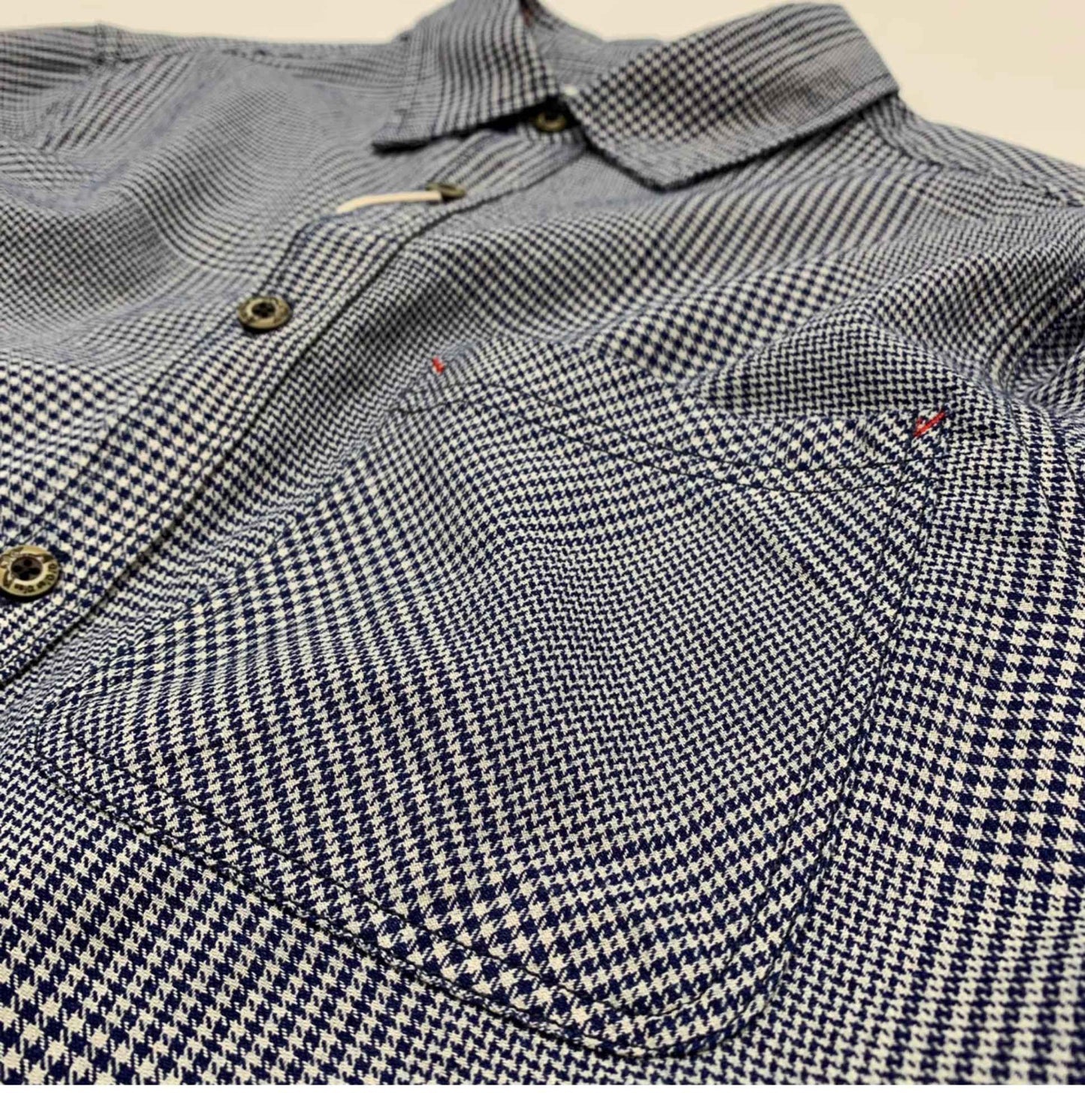 Plaid shirt Men's vintage shirt American cargo cotton loose casual coat