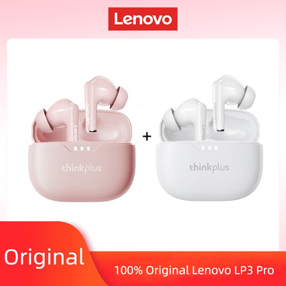 Fone de ouvido Lenovo original 2025, sem fio Bluetooth 5.3, fones de ouvido estéreo HiFi com cancelamento de ruído, fones de ouvido esportivos com controle de toque, novo presente
