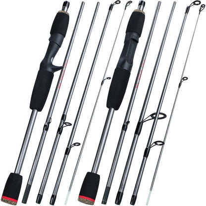 Sougayilang 5 Section Spinning Casting Rods 1.7m Ultralight Weight Carbon Fiber Fishing Rod for Travel Freshwater Fishing Pesca