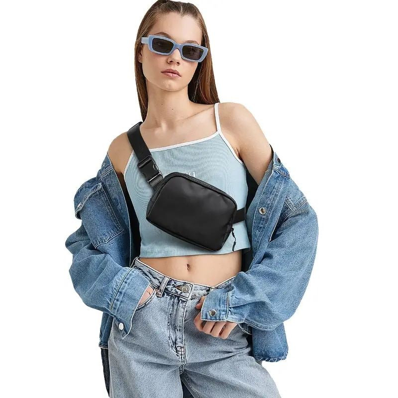 Men's chest bag, mobile phone bag, small shoulder bag, suitable for outdoor exercise, running