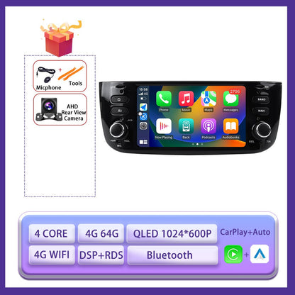 6.2 " Android 15 Auto Carplay Radio For Fiat Linea Punto EVO 2012-2015 Stereo Car Radio Multimedia Player GPS Navi Screen Tools