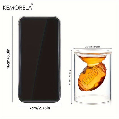 KEMORELA Copos de Shot de Futebol Reversíveis Copo de Uísque em Formato de Bola de Futebol com Relevo 3D Presente Único para Amantes de Futebol