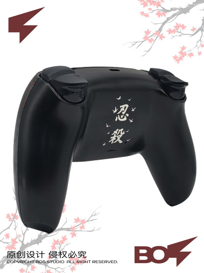 For PS5 Controller Shell, Wolf Custom Faceplate Cover with Touchpad for DualSense, Replacement for BDM-010 To 050