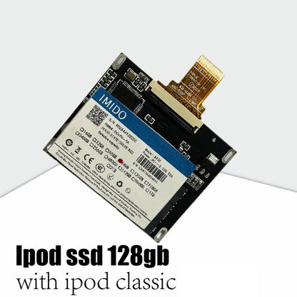 Kit de atualização para Ipod Classic SSD 128gb Peças incluídas 5ª 6ª 7ª geração Tampa traseira/Kit de ferramentas de instalação Ótimo para Ipod Video/Classic