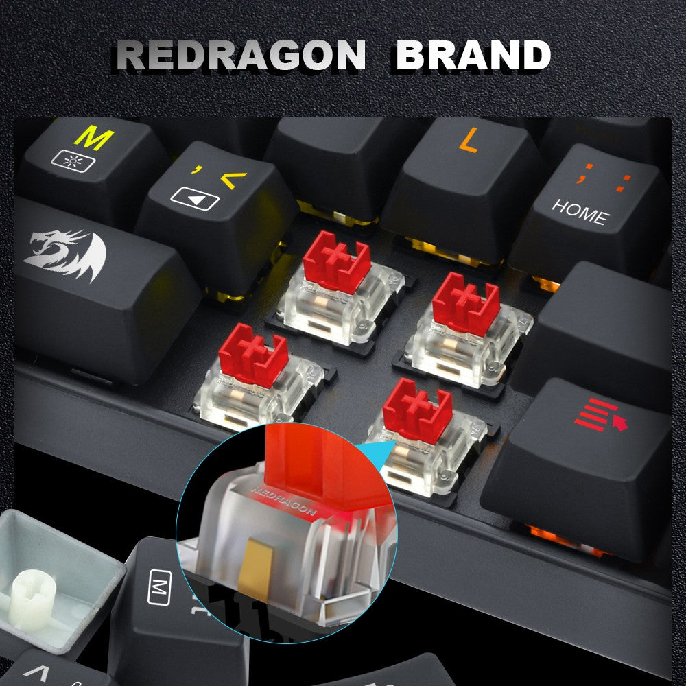 REDRAGON SMD RGB MX Switch 3Pin Clicky Linear Tactile Silent Red Switche For Backlit Mechanical Keyboard