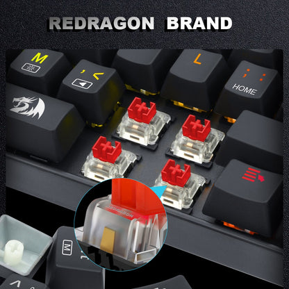 REDRAGON SMD RGB MX Switch 3Pin Clicky Linear Tactile Silent Red Switche For Backlit Mechanical Keyboard