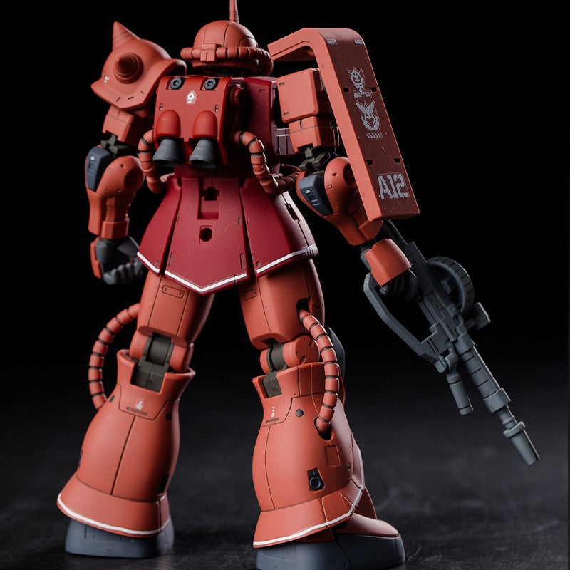 GTO Char's Zaku HG 1/144 Mech Assembly Model Kit Action Figures Desktop Decoration Doll Boys' Puzzle Toys Gift Collectible