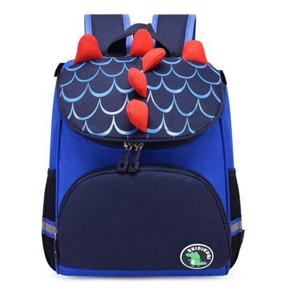 Mochila Escolar Personalizada com Nome para Creche - Mochila Bordada de Dinossauro de Desenho Animado Fofo para Meninos e Meninas, Criança com Nome Personalizado