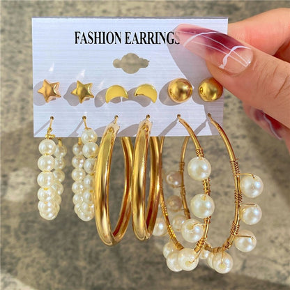 Brincos Grandes de Coração Dourado e Prateado YOBEST para Mulheres, Conjunto de Brincos Borboleta Pendurados, Presentes de Joias Femininas, Nova Moda, 2025