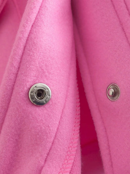 HH Jackets For Womens Autumn Fashion Solid Front Pockets Button Long Sleeve Jacket Elegant Woman Casual Outerwear Coat