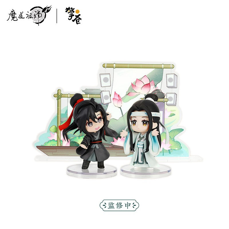 Qingcang Mo Dao Zu Shi Welcome By Qingpan Series Q-Version Anime Figure Wei Wuxian&Lan Wangji Weiying Lanzhan Modelo de Coleção