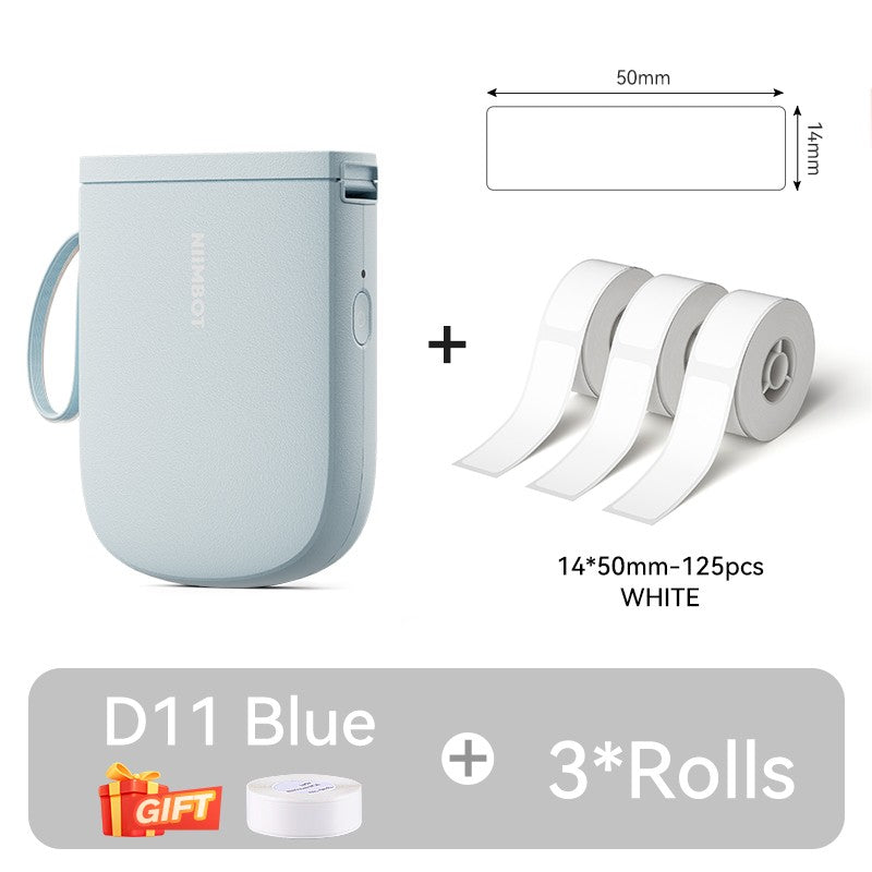 Mini Impressora de Etiquetas Portátil NIIMBOT D11 Nova Versão 300DPI Bluetooth Sem Fio Máquina de Etiquetas Impressora de Adesivos para Cozinha e Crachás