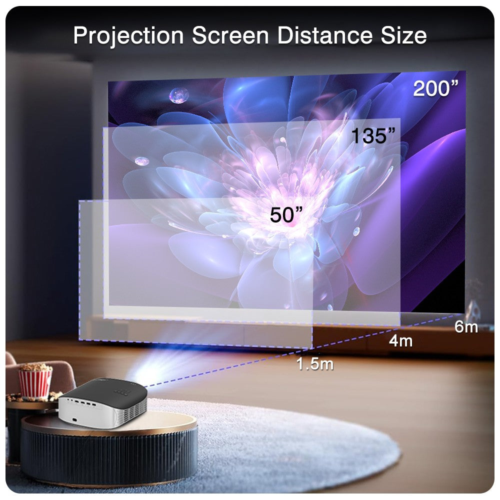 Touyinger ET32 1500ANSI Full HD 4K Projector  5G WIFI Home theater Media Video Player Smart Beamer