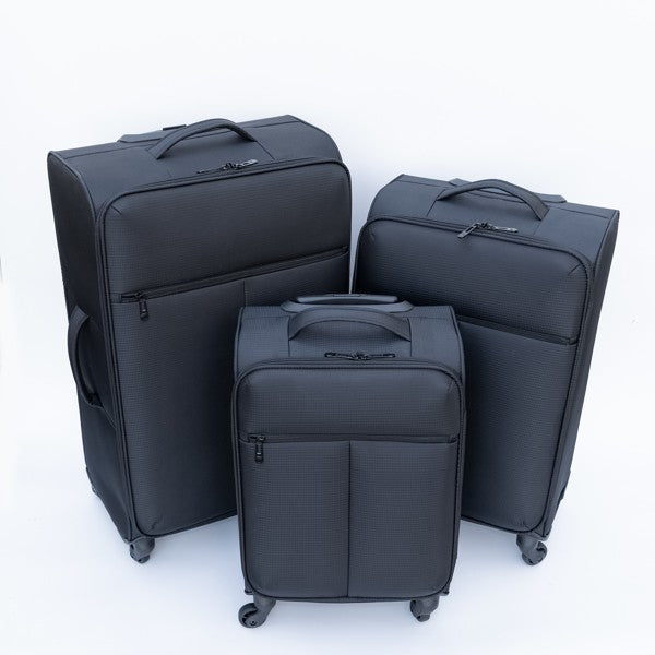 3 piece luggage set  Oxford cloth suitcase black(No password lock)  carry on luggage  trolley bag high-capacity