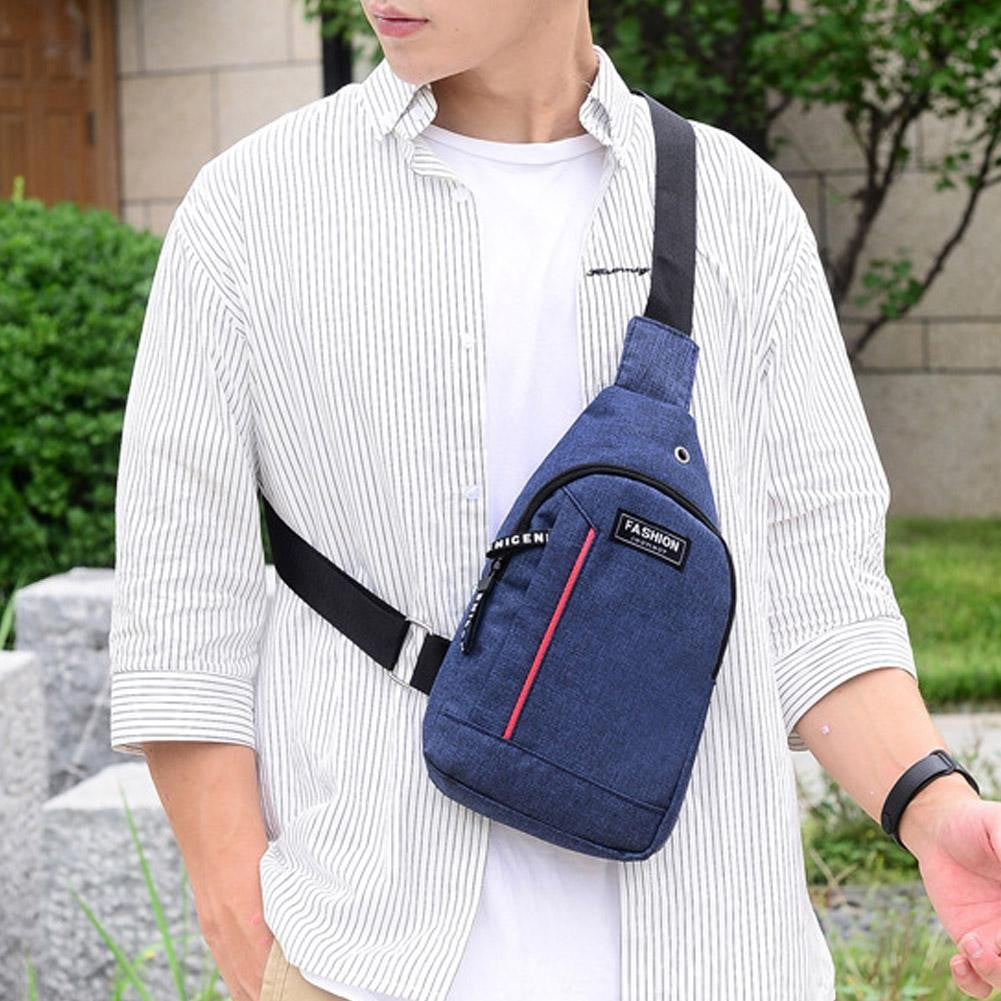 Men Small Casual Multifunctional Shoulder Bag Crossbody Bag On Shoulder Portable Travel Sling Bag Pack Messenger Pack Chest Bag
