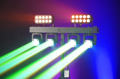 Reiz 4x40W RGBW Beam Ring With 20x8W LED Wall Wash Strobe 3in1 Effect Bar set Stand Stage Light Remote control For bar DJ discos