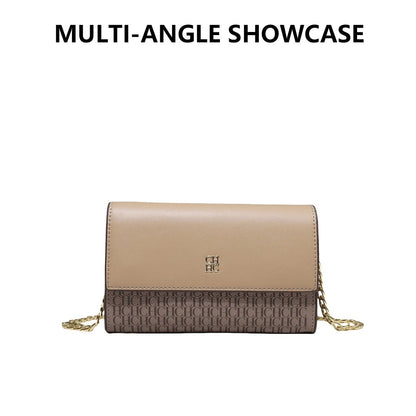 Exquisite Craftsmanship Women's Crossbody Bag Light Luxury Design Chain Bag Letter Elements Color Blocked Women's Chain Bag