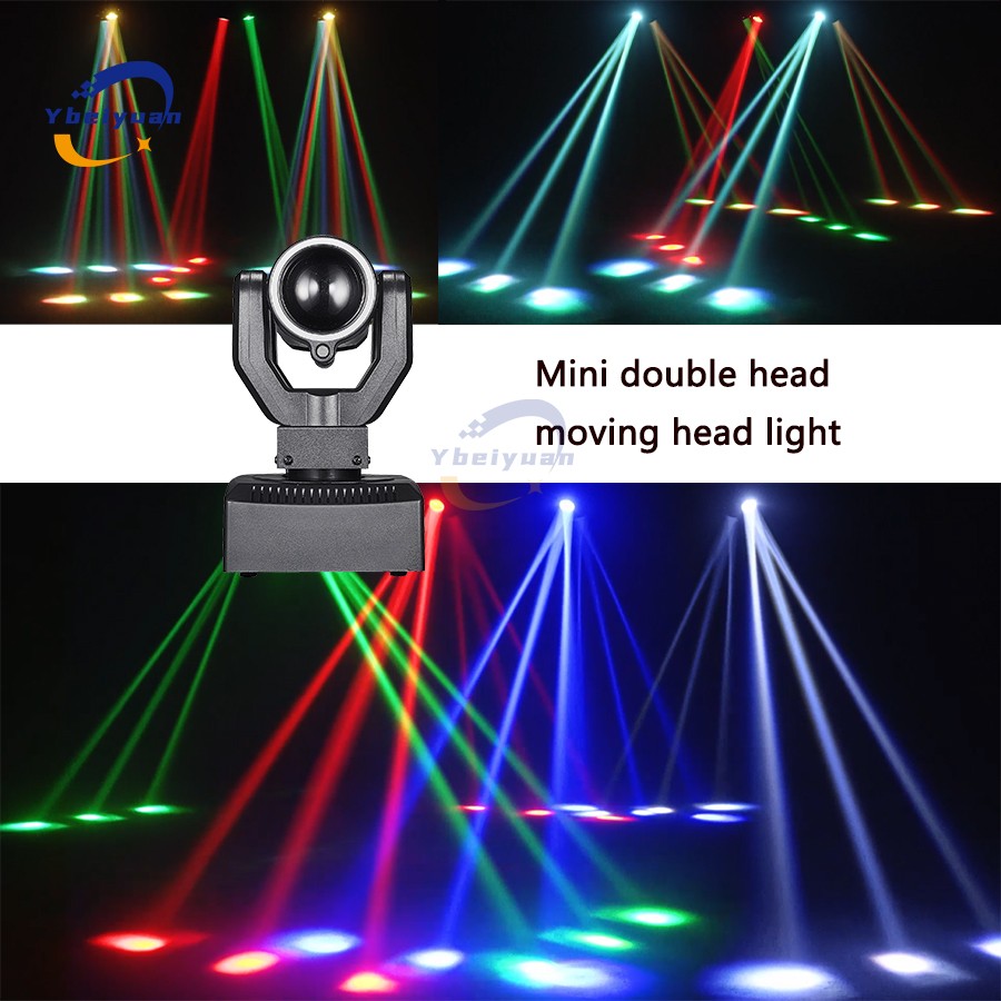 New Double Head Moving Head Beam Light With Aperture Remote Control DMX512 DJ Disco Bar Christmas Birthday Party Effect Light