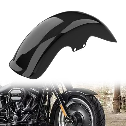 Motorcycle Front Fender Retro Mudguard Cover Gloss Black ABS Plastic For Harley Softail Fat Boy 2006-2017 FLSTF FLSTFB FLSTFI