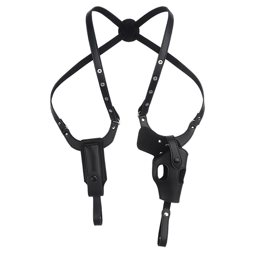 Game Resident 9 Requiem Leon Kennedy Cosplay Belt Straps Bags Gloves For Men Disguise Leather Harness Roleplay Props Halloween