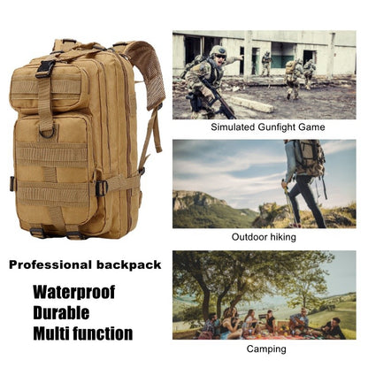Mochila Tática Militar de 30L em Nylon 900D Impermeável para Esportes ao Ar Livre, Acampamento, Caminhada, Trekking, Pesca e Caça