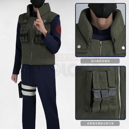 HOLOUN Anime Hatake Kakashi Cosplay Costume Vest T-shirt Pants Pouch Cos Convention Gift Halloween Christmas