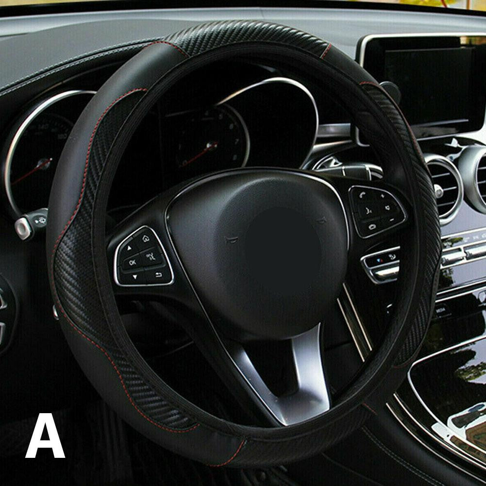 Car Steering Wheel Cover Leather Covers For Renault Clio Megane 4 3 2 Scenic Duster Fluence Laguna Kangoo Auto Decor Accessories