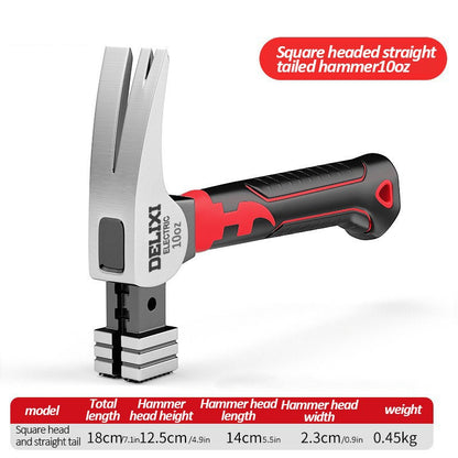 Martelo de Garra Multifuncional Mini DELIXI ECECTRIC, Martelo Antiderrapante e Antichoque, Profissional, Ferramenta Manual Magnética para Trabalhos em Madeira