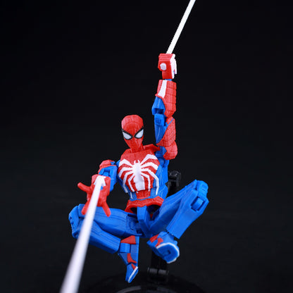 Boneco de Ação Multiarticulado 3D Impresso Dummy13 Homem-Aranha 9L3D Colecionável Marvel com Braços Articulados Boneco para Animação Stop Motion