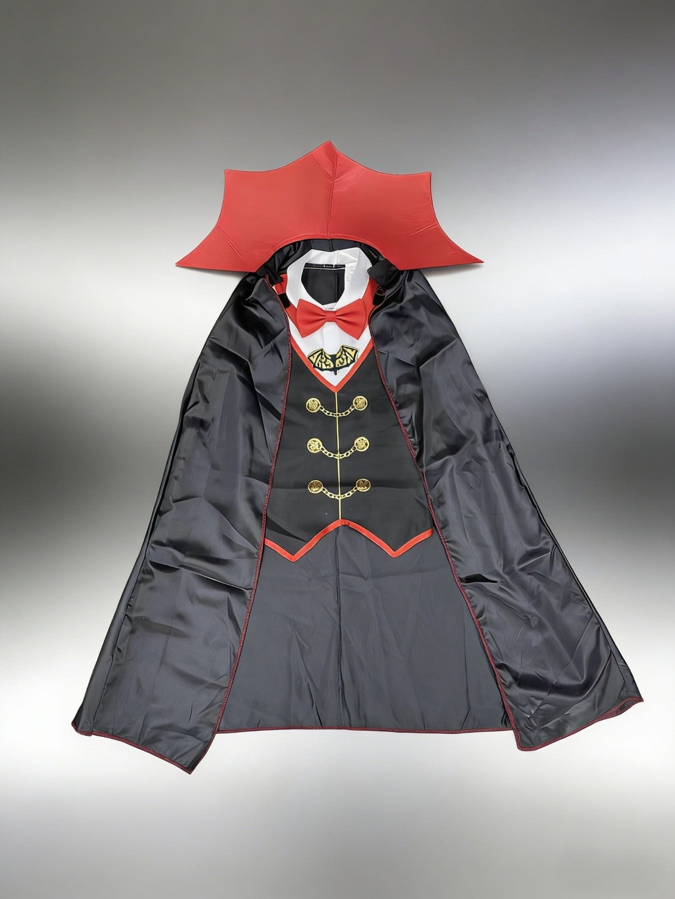 Boys Vampire Costume, cape outfit set for Halloween cosplay and theme party