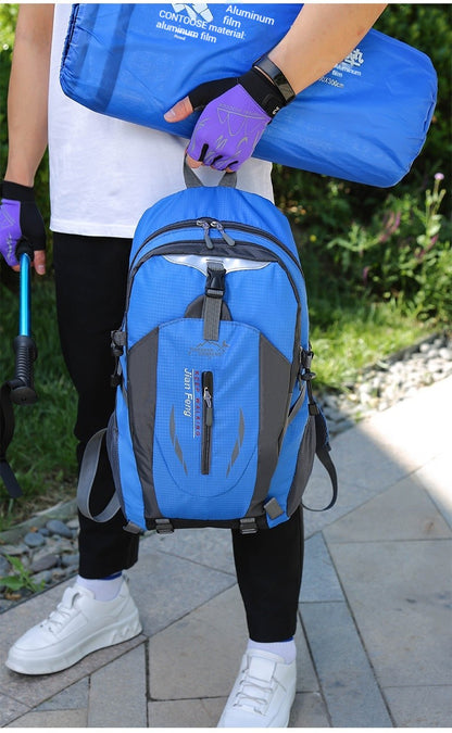 Mochila de Viagem Grande Capacidade Moda Masculina Escalada Esportiva Clássica para Viagem