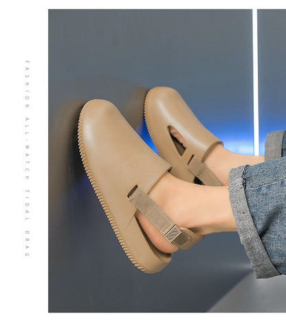 Men's casual hole shoes summer new EVA breathable soft soled sandals outdoor waterproof beach shoes youth fashion Joker slippers