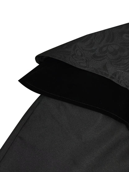 Men's Gothic Long Poncho Vampire Costume Halloween Cosplay Clothing Medieval Steampunk Stand Up Collar Black Wizard Costumes
