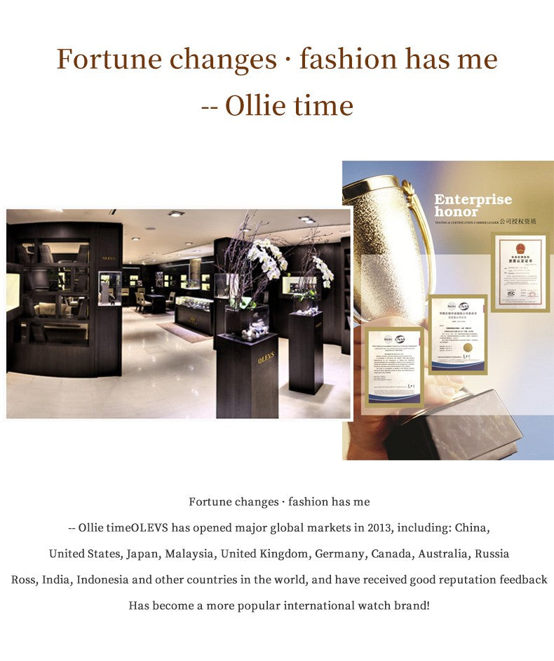 OLEVS Women Watch 5649 New Quartz Wristwatch Waterproof Luminous Date Ladies Watches Original Luxury Elegant Woman‘s Gifts