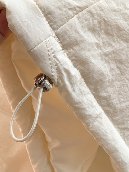 Artistic Long Thiened down Cotton f Skirt plus Size Women's Winter New Sle Fluffy Warm A-Line Skirt Commute Sle