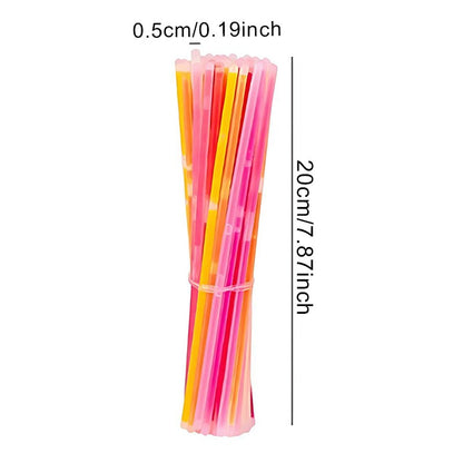 25-100PCS/Pack Party Fluorescence Glow Sticks DIY Bracelet Necklace Glowing in The Dark Stick Birthday Festival Party Supply ZYF