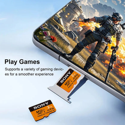 Cartão de Memória Sony 2TB 1TB 512GB 256GB 128GB 64GB Mini SD TF Micro Cartão para Nintendo Switch Alta Velocidade Classe10 V30