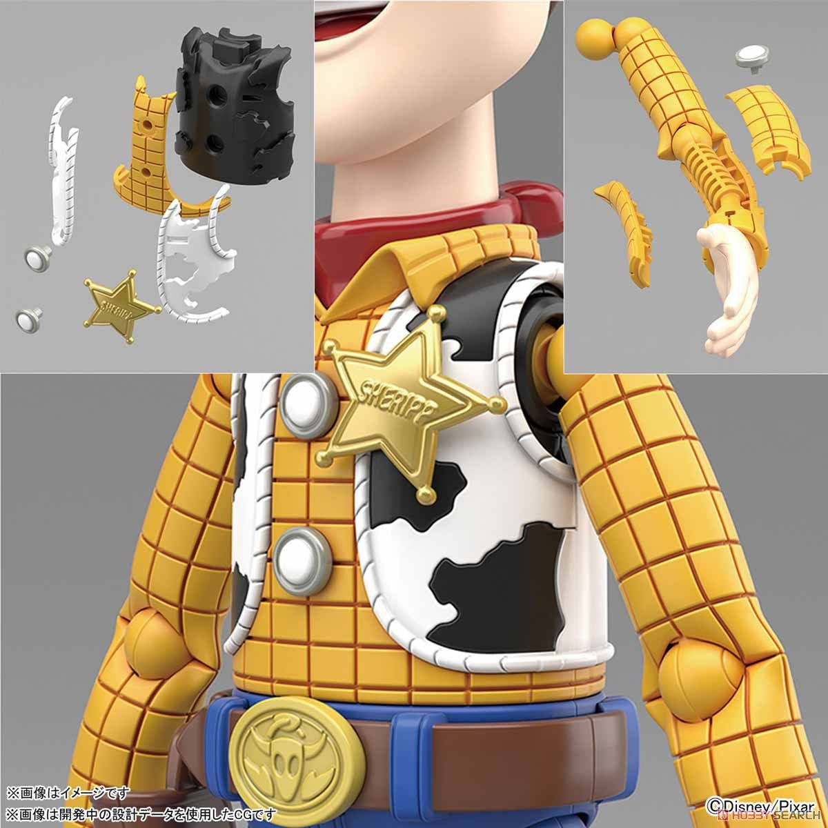 Bandai Figure-rise Standard Toy Story Woody Buzz Lightyear Kit de Montagem de Boneco de Ação Brinquedo Colecionável Presente para Crianças